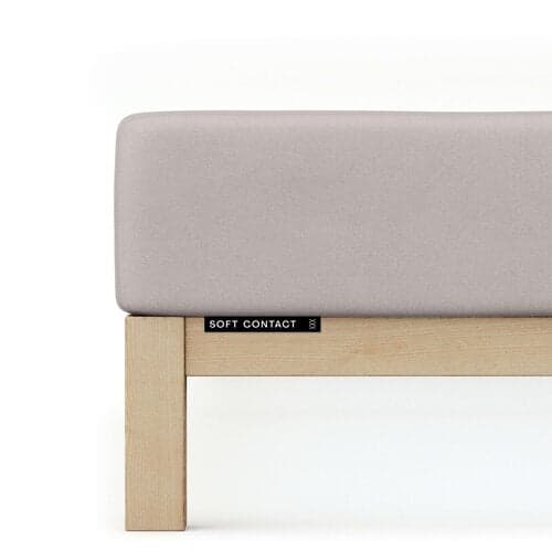 Schlafgut Schlafgut Soft Contact Jersey Flanel Hoeslaken L - 140x200 - 160x200 496 Sand Mid