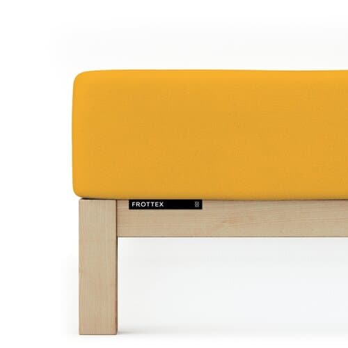 Schlafgut Schlafgut Badstof Hoeslaken L - 140x200 - 160x200 196 Yellow Deep