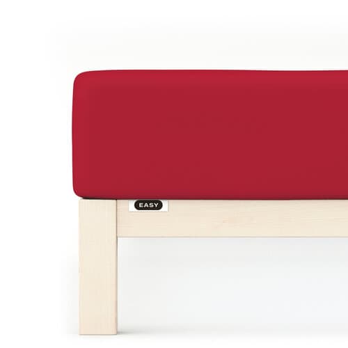 Schlafgut Schlafgut EASY Jersey Elasthan Hoeslaken M - 120x200 - 130x220 285 Red Deep