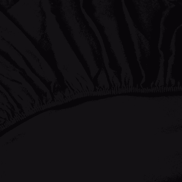 Kayori Nagano hoeslaken Flanel zwart 180x210/220