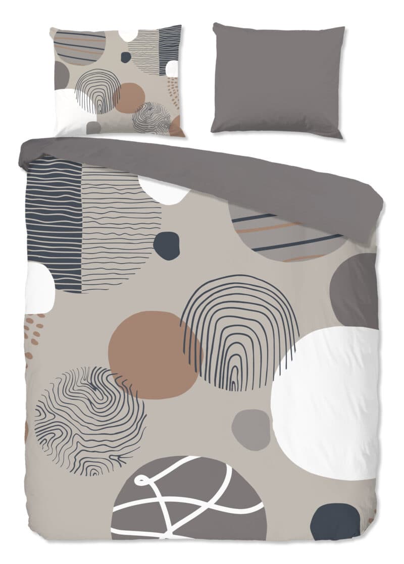 Good Morning Dekbedovertrek "" - Grijs - (200x200/220 cm) - Katoen