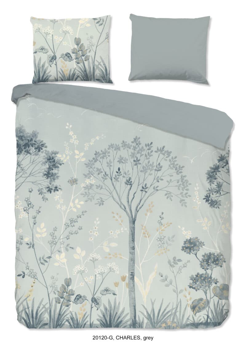 Good Morning Dekbedovertrek "" - Grijs - (200x200/220 cm) - Katoen