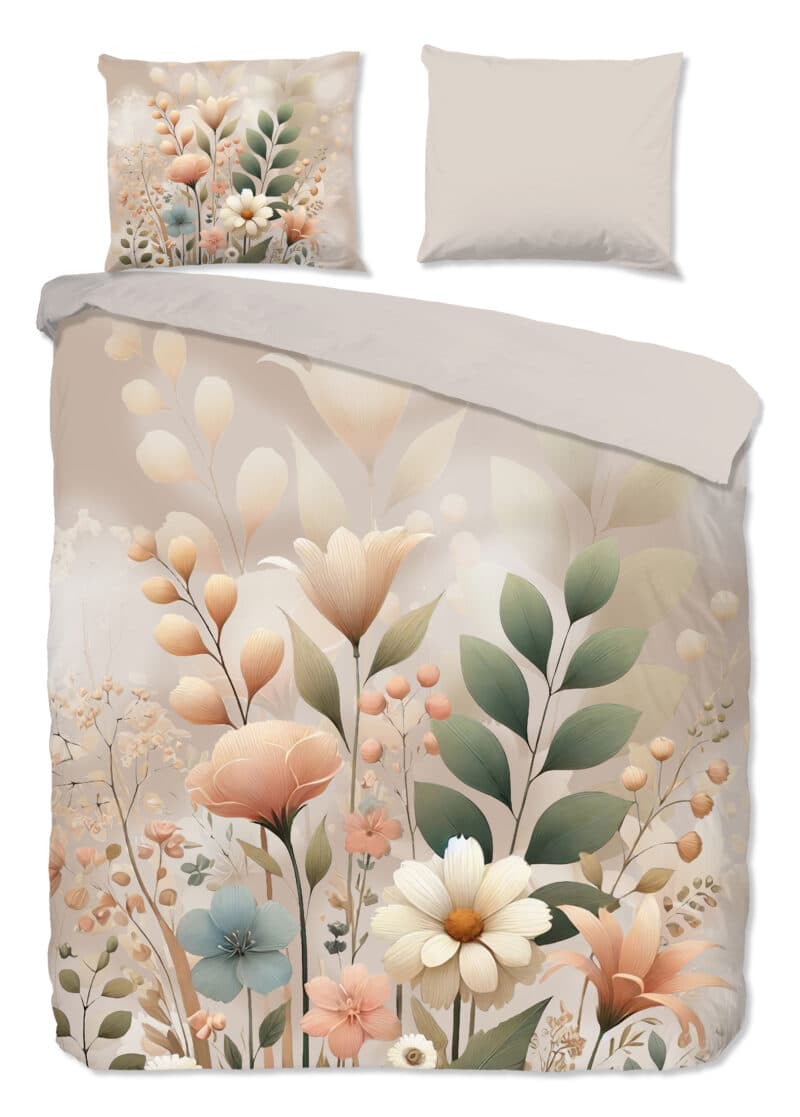 Good Morning Dekbedovertrek "" - Zand - (240x200/220 cm) - Katoen