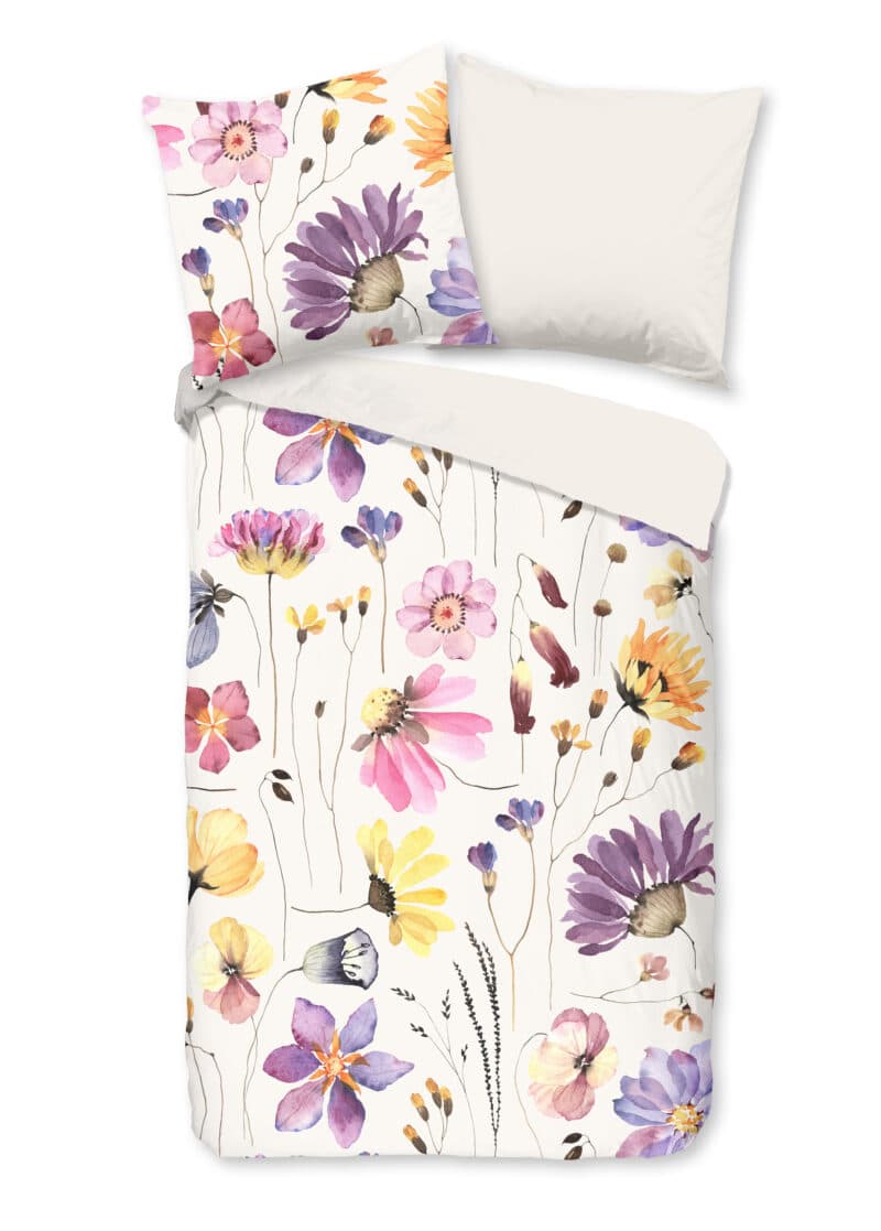 Good Morning Dekbedovertrek "bloemen" - Multi - (200x200 cm) - Katoen