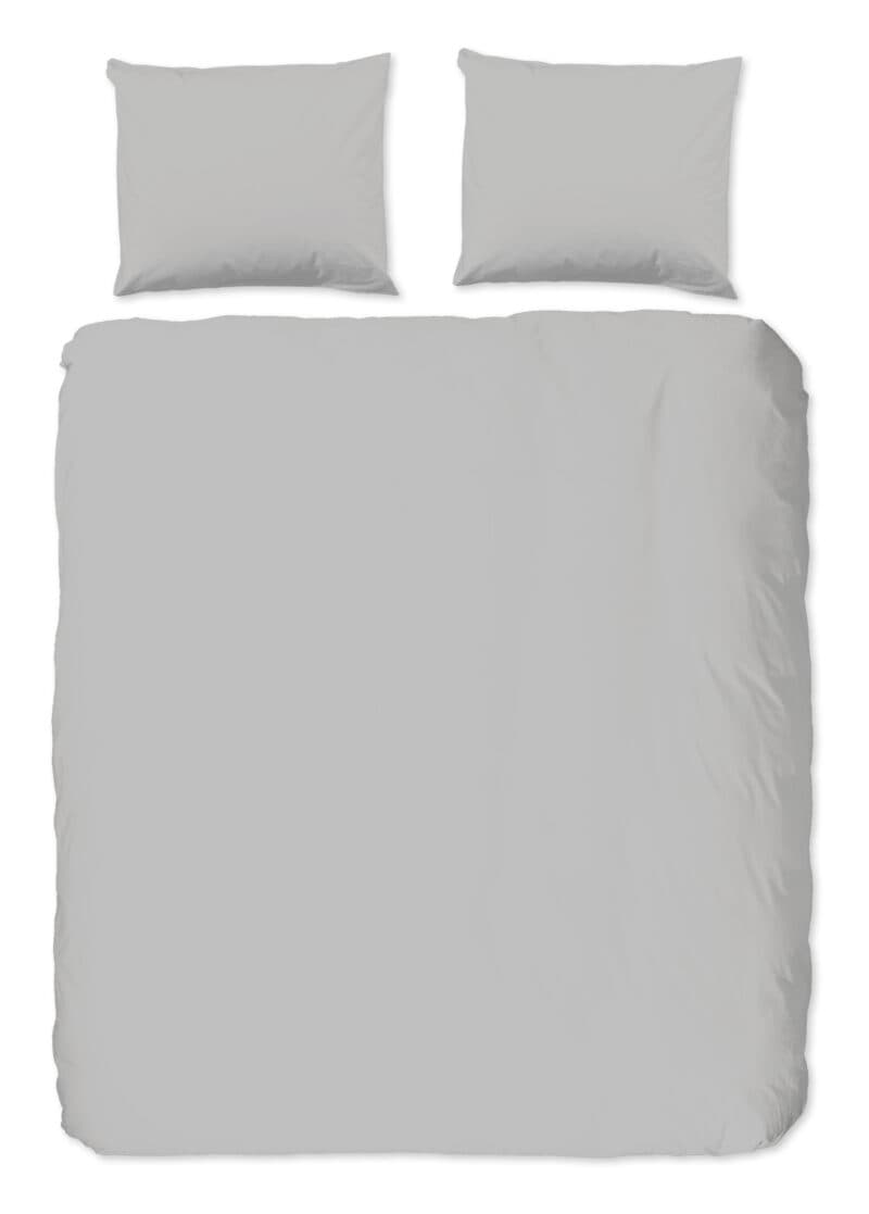 Good Morning Dekbedovertrek "uni dessin" - Grijs - (240x200/220 cm) - Katoen