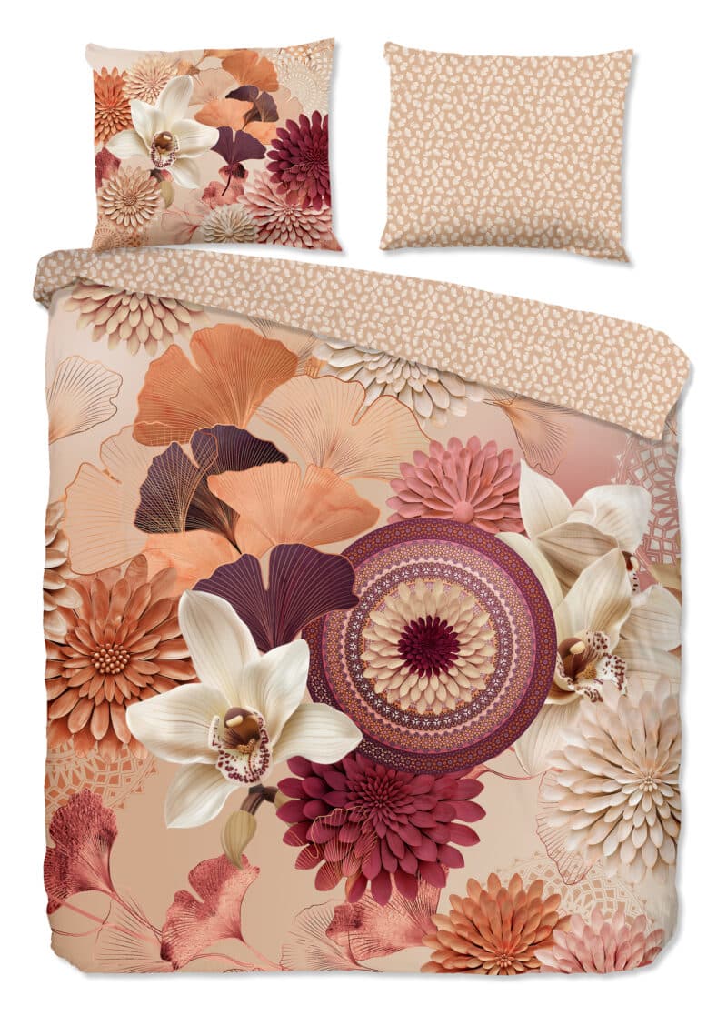 HIP Dekbedovertrek "" - Zand - (240x200/220 cm) - Katoen Satijn