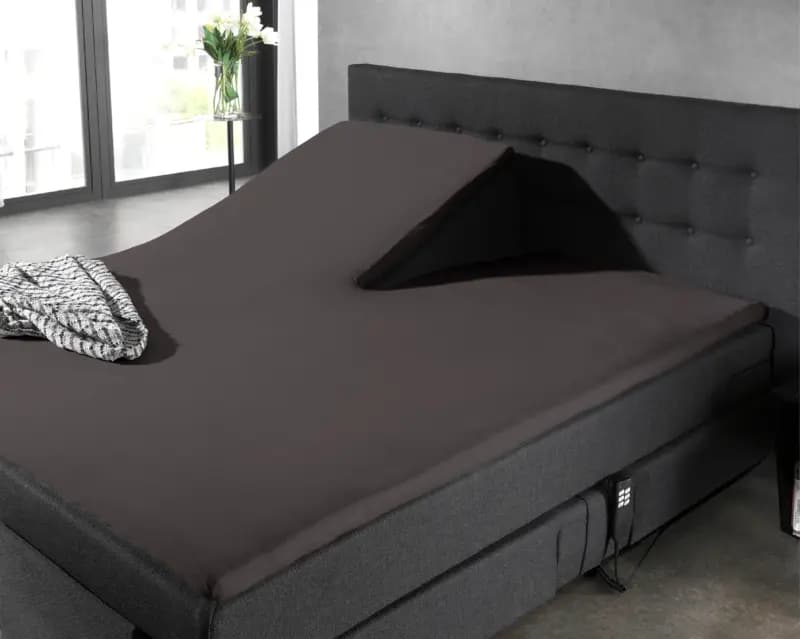 Dreamhouse Splittopper Katoen Hoeslaken Antraciet 160 x 210 cm