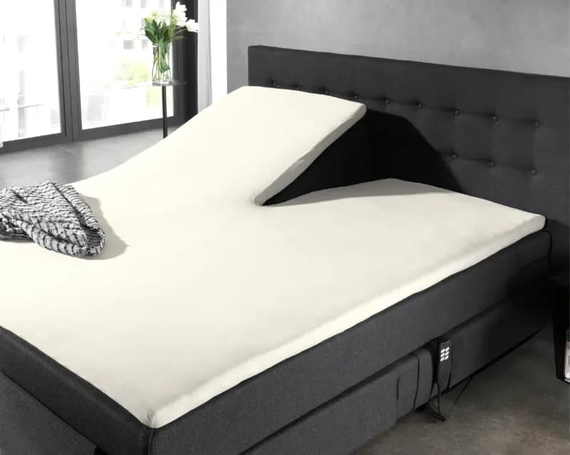 Dreamhouse Splittopper Katoen Hoeslaken Creme 160 x 220 cm