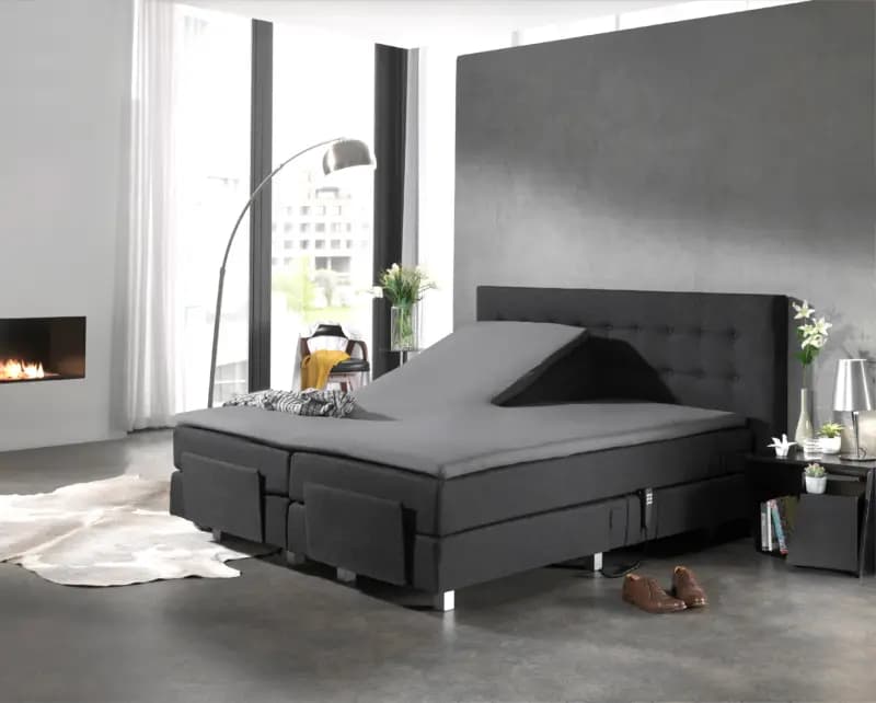 Dreamhouse Splittopper Katoen Hoeslaken Grijs 160 x 210 cm