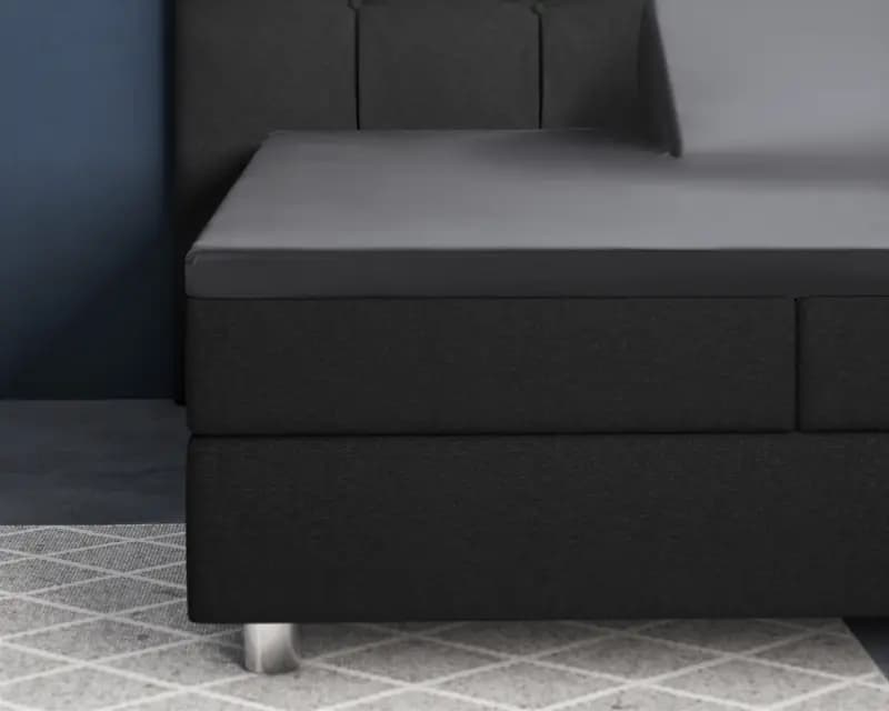 Primaviera Deluxe Splittopper Satijn Hoeslaken Antraciet 180 x 200 cm