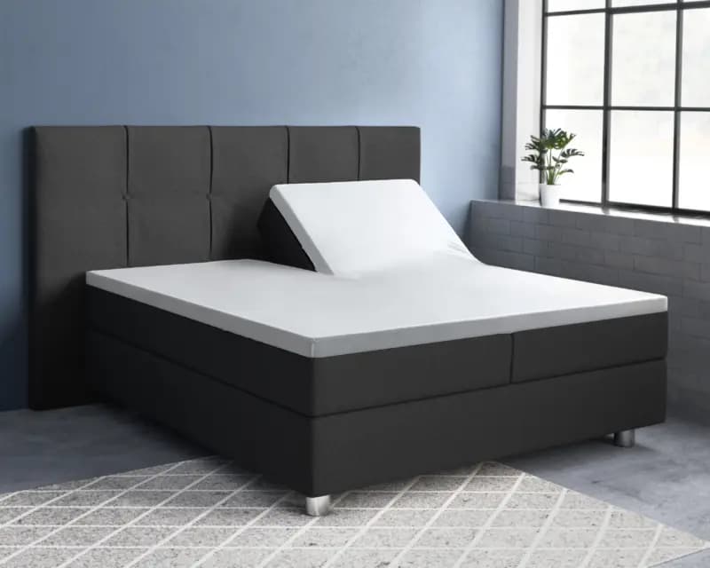 Primaviera Deluxe Splittopper Satijn Hoeslaken Wit 180 x 200 cm