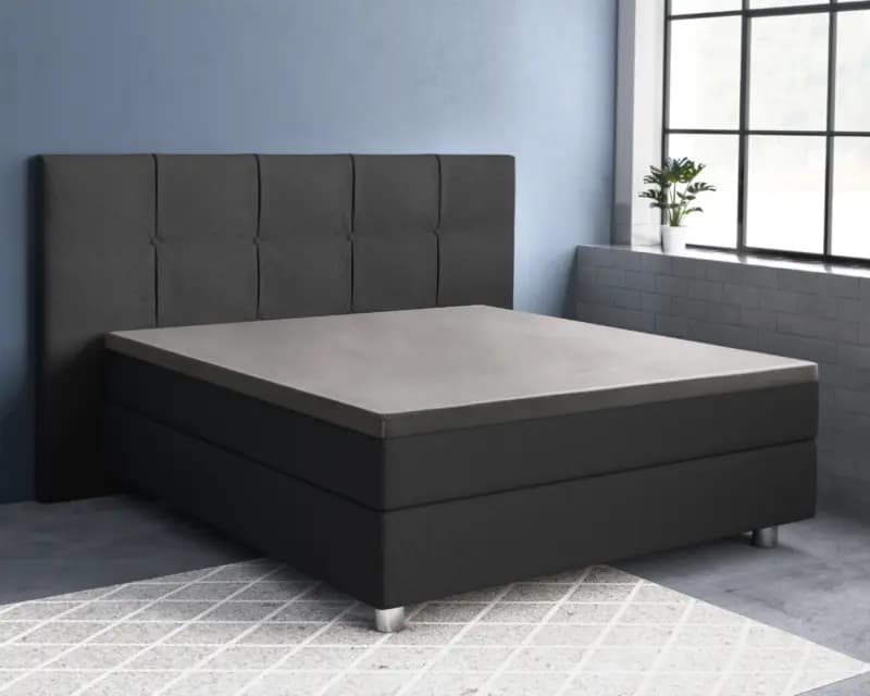 Primaviera Deluxe Topper Satijn Hoeslaken Grijs 140 x 200 cm