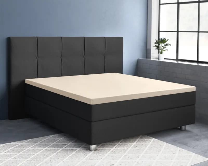 Primaviera Deluxe Topper Satijn Hoeslaken Zand 140 x 200 cm