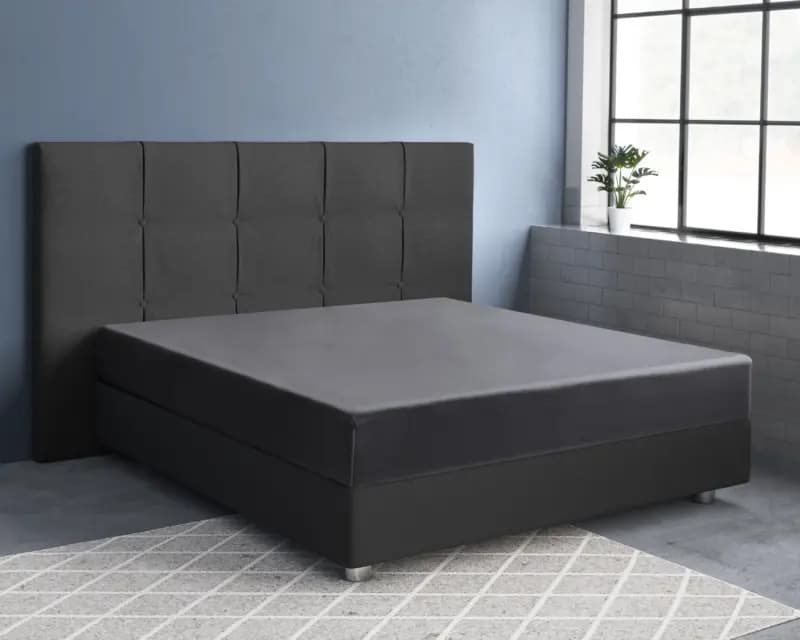 Primaviera Deluxe Satijnen Hoeslaken Antraciet 180 x 200 cm