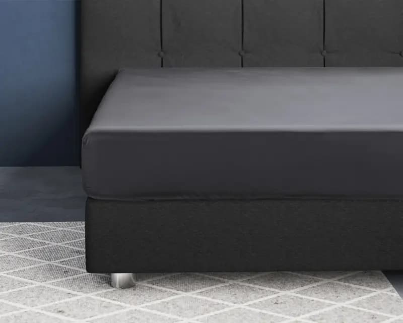 Primaviera Deluxe Satijnen Hoeslaken Antraciet 200 x 220 cm