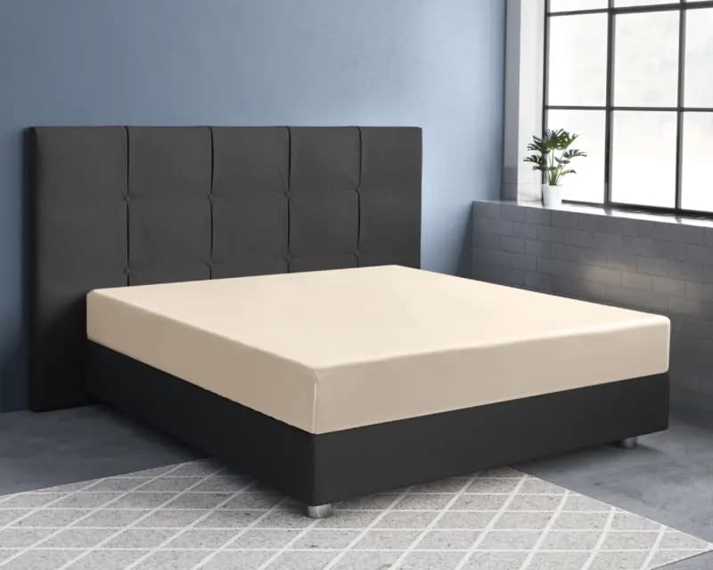 Primaviera Deluxe Satijnen Hoeslaken Zand 180 x 220 cm