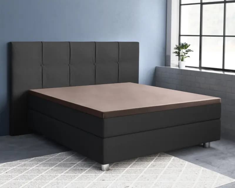 Primaviera Deluxe Topper Satijn Hoeslaken Taupe 160 x 200 cm