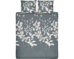 Ten Cate Dekbedovertrek - Dekbedovertrek 200 x 200 tweepersoons - Dekbedovertrekken - Dekbedovertrek 200x220 - Satijn - Fenna Petrol