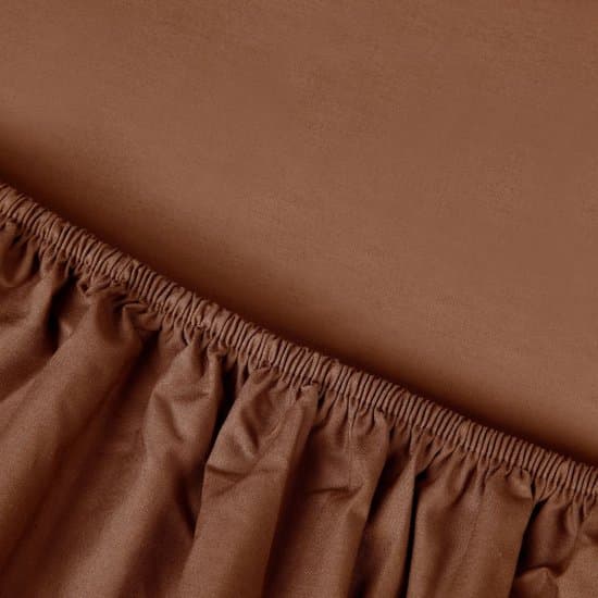 Kayori Kai Topper Hoeslaken Katoen - 160x200-210cm - Caramel
