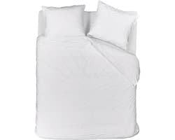 Riviera Maison Elegance dekbedovertrek - Lits-Jumeaux - 240x200/220 - Wit