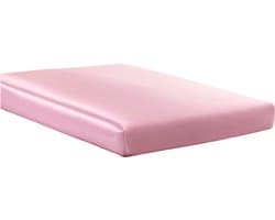 Beauty Silk - Hoeslaken - Glans Satijn - Flamingo Roze - 180x200