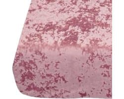 Velvet Couture - Crushed Velvet Hoeslaken - 160x200 - 30CM Hoekhoogte - Roze