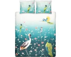 Ten Cate Dekbedovertrek - Dekbedovertrek 200 x 200 tweepersoons - Dekbedovertrekken - Dekbedovertrek 200x220 - Satijn - Pauline Groen