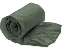 Heckettlane Hoeslaken Elementi - Onderlaken voor tweepersoonsbed - 160x200 - 100% Katoen-Satijn - Groen