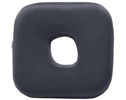 Piercing kussen met Oorgat Traagschuim – Oorkussen voor Zijslapers – Met afneembare hoes - Verlicht Oorpijn & Drukplekken – Zacht & Ademend – Grijs - 25cm