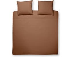 Papillon Mendoza - dekbedovertrek - tweepersoons - 200 x 200/220 - Roestbruin