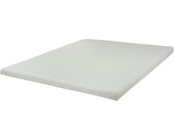 Comfortabele Zachte Molton Topper Hoeslaken - Rondom Elastiek -2Persoons-160x200- cm -Wit -Hoekhoogte 15 cm