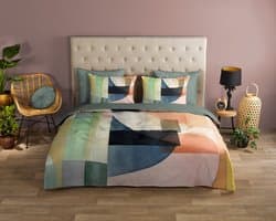 Good Morning dekbedovertrek modern / abtract - 2 persoons 200x200/220 cm - Multi - 100% Katoen renforce