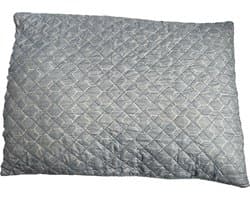 Plain - Hoofdkussen - Zacht - SyndonFill ® - Wasbaar - 60x70cm - licht blauw / wit