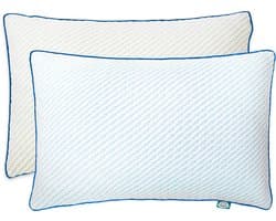 Hoofdkussen Nekklachten - Traagschuim - Memory Foam Hoofdkussen (set van 2) - Bamboe kussen - Hoofdkussen Bamboe Tijk - Traagschuim kussen - Comfort - Zacht & Drukverlagend - + 200g Extra Foam - Afstelbaar - Voor alle type slapers