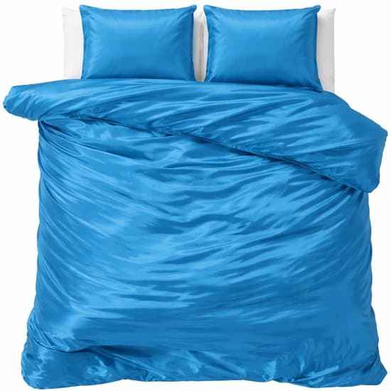 Decoware dekbedovertrek - Glans Satijn - Petrol - Tweepersoons - 200x220 + 2st 60x70 cm - Hotelervaring