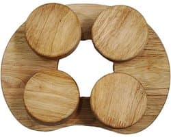 Houten Sauna Hoofdsteun - Draaibare Ergonomische Hals Ondersteuning Sauna Accessoires - Voor Sauna Baden Stoomkamer - 1 stuk