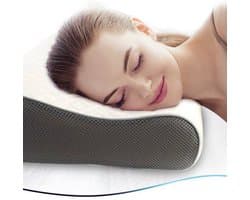 Sleepcomfort - Hoofdkussen tegen Nekklachten - Hoofdkussens Traagschuim - 60x40x12CM