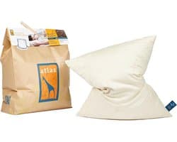 Atlas Boekweitkussen - Navulbaar Hoofdkussen -100% Natuurlijk - 50 x 60 cm