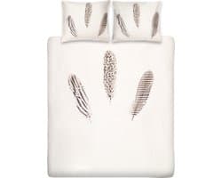 Ten Cate Dekbedovertrek - Dekbedovertrek 200 x 200 tweepersoons - Dekbedovertrekken - Dekbedovertrek 200x220 - Satijn - Megan Naturel