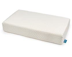 SidePillow - Laag 10 cm | Extra stevig rechthoekig traagschuim kussen voor zijslapers | 3 hoogtes | Wasbare tijk