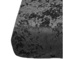 Velvet Couture - Crushed Velvet Hoeslaken - 180x200 - 30CM Hoekhoogte - Zwart