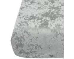 Velvet Couture - Crushed Velvet Hoeslaken - 180x200 - 30CM Hoekhoogte - Grijs