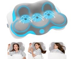 Anti Snurk Kussen – Vlinderkussen – Apneu Slaapkussen – Ademvrij Hoofdkussen – Slaap apneu Kussen – Traagschuim – 2 Hoogtes – 61x36cm – Douzle