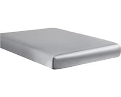 Beauty Silk - Hoeslaken - Glans Satijn - Grijs - 180x200