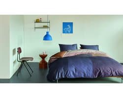 Beddinghouse Dutch Design Oxford Street dekbedovertrek - Tweepersoons - 200 x 200/220 cm - Blauw