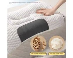 Honingraat Massagekussen – Ergonomisch Hoofdkussen – Nekondersteuning & Betere Nachtrust – Slaapcomfort - Dons - B2.5