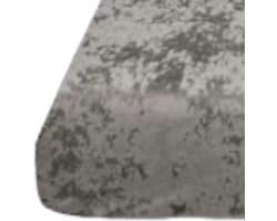 Velvet Couture - Crushed Velvet Hoeslaken - 160x200 - 30CM Hoekhoogte - Taupe