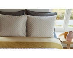 Beddinghouse Erland Dekbedovertrek - Tweepersoons - 200x200/220 cm - Geel