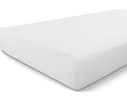 Byrklund Jersey Hoeslaken - Hoeslaken 160x200 - 100% Katoen - Wit