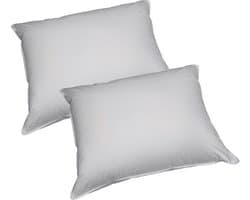 Slaap Vaak Luxe Anti-allergie Hoofdkussen Set (2 Stuks) - 800 gram - Medium - 60x70 cm - Wit